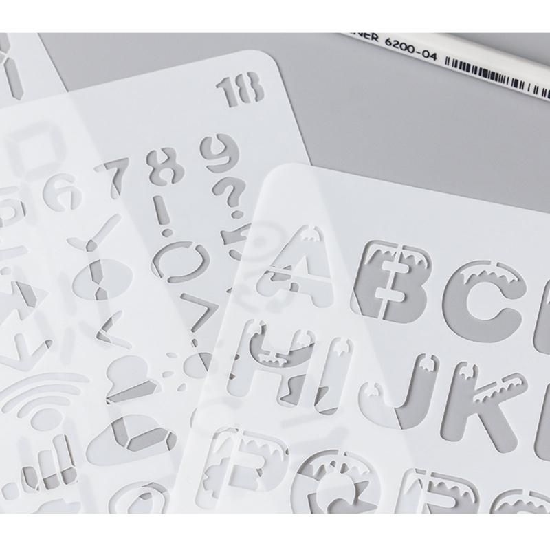 20 шт. Полые трафареты с буквами/цифрами для граффити, трафарет с алфавитом, пластиковые трафареты с буквами, трафарет для каллиграфии