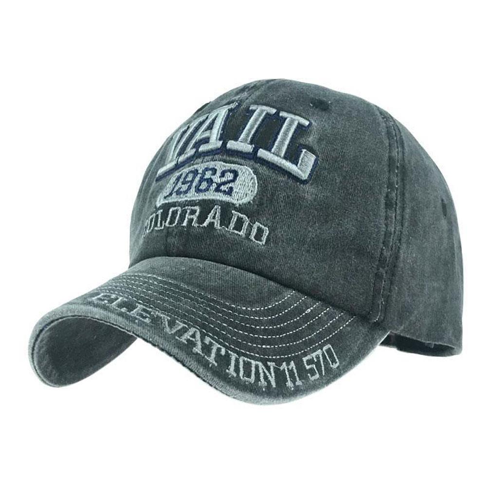 Unisex Fashion Casual Baseball Cap Casquette Embroidery VAIL 1962 Hat Outdoor Sunhat