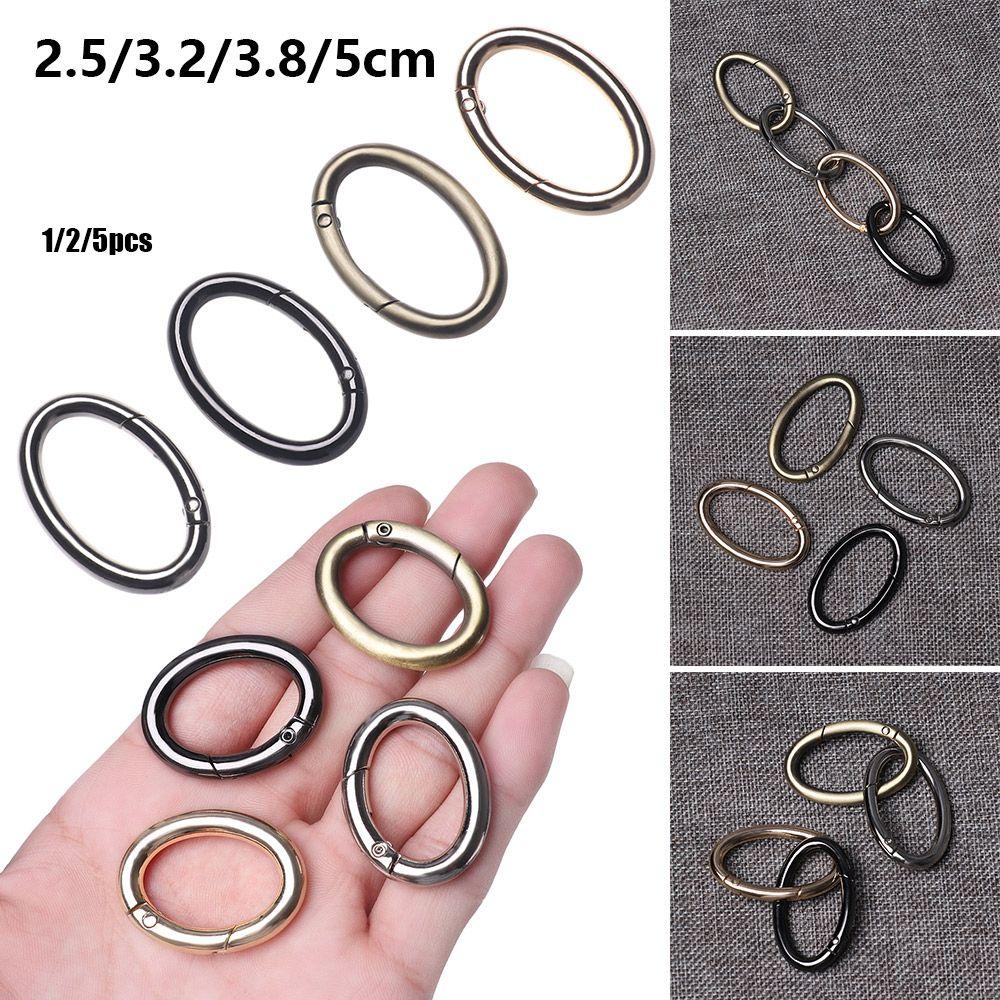 Bottle Hooks Camping Hiking Spring Oval Rings Handbags Clips Outdoor Carabiner Bag Belt Buckles