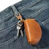 Multi-Color Key Case with Carabiner Crazy Horse Leather Key Storage Bag Leather Key Holder  Car Key