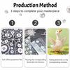 Pearl painting kit DIY cute duck animal handmade home decoration painting