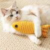 New 1pc Pet Toys Cat Chew Toys Linen Fish Pillow Chew Training Toy Simulation Fish Puppet Pet Supplies