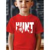European Sizes Hunting Cotton Boys T-shirts, Creative T-shirts for Boys, Casual Light and Comfortable Short-sleeved Tops, Summer Children's Clothing
