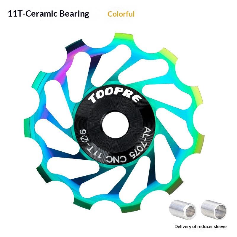 Bicycle Rear Derailleur Guide Wheel 11T 13T Aluminum Alloy Bearing Lightweight Ceramic Bearings For Mountain Road Bike