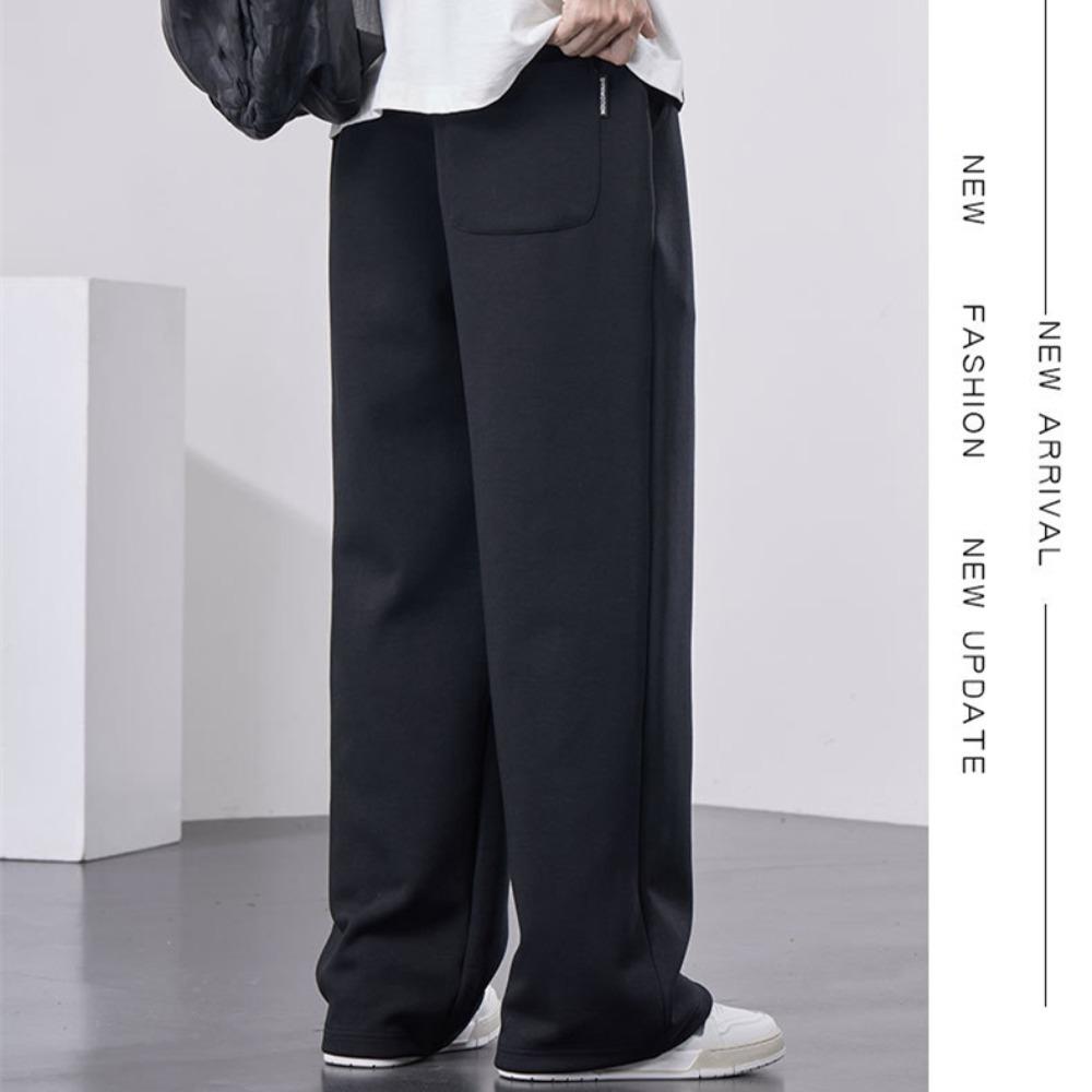 Мужские прямые спортивные штаны, широкие хлопковые спортивные штаны с завязками и надписью, спортивные мешковатые штаны, повседневные длинные брюки, большой размер 8XL