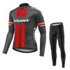 Quick-Dry Unisex Long Sleeve Cycling Jersey Pants Set Road Bike Riding Season