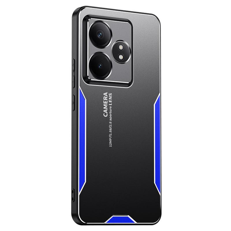 Для Realme GT Neo6 SE 5G Чехол Алюминиевый сплав+ПК+ТПУ Противоударная крышка для мобильного телефона