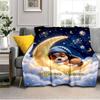 1PC Custom Name Moonlit Dreams blanket versatile,all-season throw suitable for the living room,bedroom,camping,travel,and gift