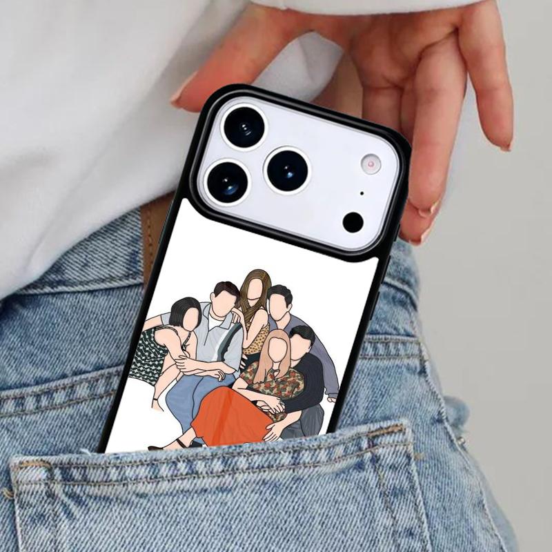 Central Perk Friends TV Show Phone Case for iPhone 16e 15 14 13 12 17 Pro Max Plus Air 17pro Cover Coque