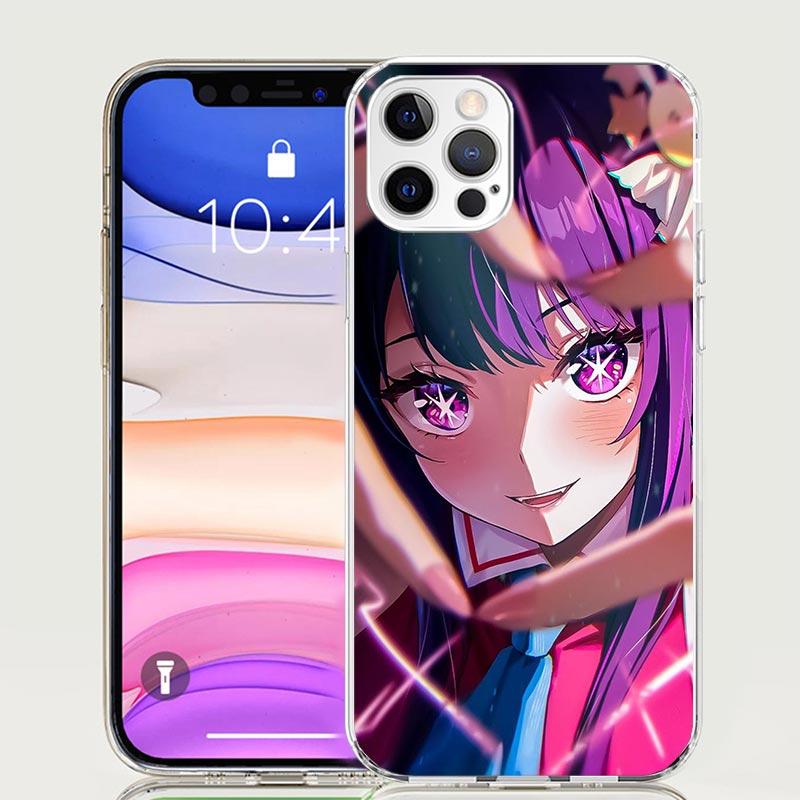 Чехол для телефона Oshi No Ko для iPhone 17 Air 16 15 Plus 11 14 Pro Max 13 Mini 12 7 8 + SE Художественный узор Индивидуальная крышка 16 15 Plus 11
