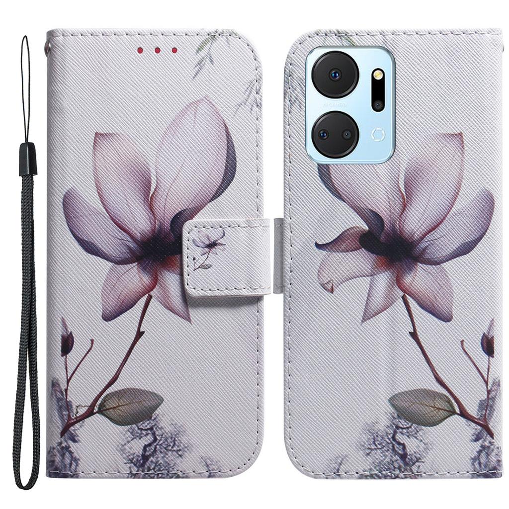 Защитный чехол для Honor X7a 5G из ПУ кожи, откидная обложка-фолио, чехол-кошелек для телефона