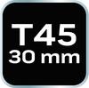 TORX bit T45 x 30 mm, S2 x 2 pcs.