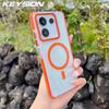 KEYSION Прозрачный магнитный чехол для MagSafe для Redmi Note 13 Pro 5G 13 4G Прозрачный противоударный чехол для телефона для Redmi Note 13 Pro+ 5G