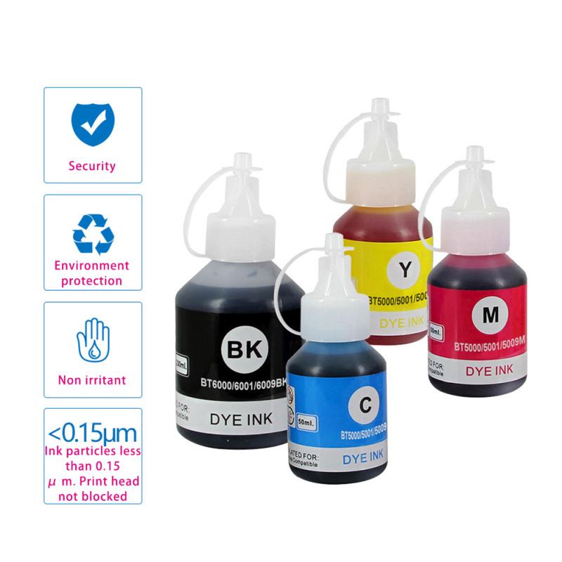 Сменные чернила для струйной печати 100 мл/50 мл, совместимые с крышкой принтера Brother T300 T310 T500w T700w Type C