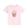 Girls' Fashion Print Short-Sleeve T-Shirt - Casual Summer Top for Kids