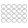 20pcs 40MM Spring Buckles Silver Snap Clips Jewelry Tools Spring O Rings  Pet Chains