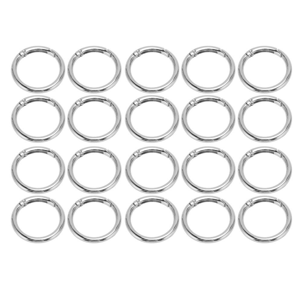 20pcs Gold Spring Buckles 40MM Spring Clasps Jewelry Tools Spring O Rings Purse Bag