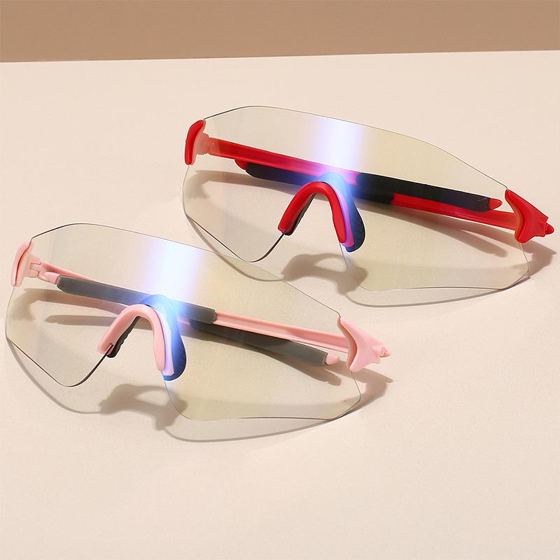 Фотохромные спортивные очки мужские новые без оправы для езды на велосипеде по шоссейным дорогам женские обернутые круглые ветрозащитные солнцезащитные очки с защитой от ультрафиолета