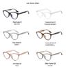INS Style Cat-Eye TR Frame Glasses: Fit for Prescription, Anti-Blue Light, Large Face Slimming CP9