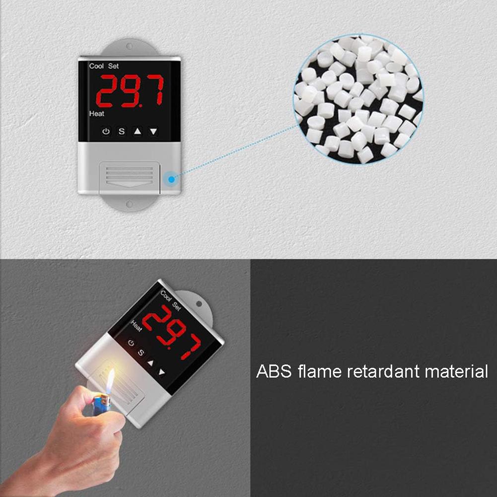 Термостат 110 В-230 В переменного тока 10 А цифровой регулятор температуры для аквариума, инкубатора, кондиционера, обогревателя, напольного отопления, настенного обогревателя
