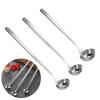 Stainsless Steels Dessert Spoon Long Handle Tea Coffee Stirring Spoons Kitchen Mixings Spoon for Dessert Milkshakes Salad