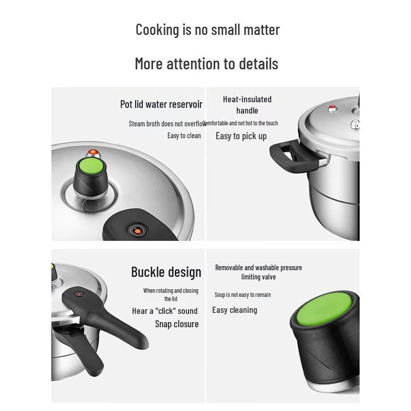 ASD 4.0L Stainless Steel Pressure Cooker