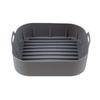 Silicone Air Fryer Baking Pan with Handles Non-Stick Reusable Square Airfryer Liners Basket for 4-6 QT Air Fryer Accessories for Even Heating