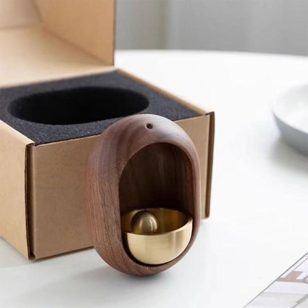 Wood Doorbell Dopamine Wind Chime Hanging Japanese Style Doorbells Home Decorative for Refrigerator Doors Restaurant Home