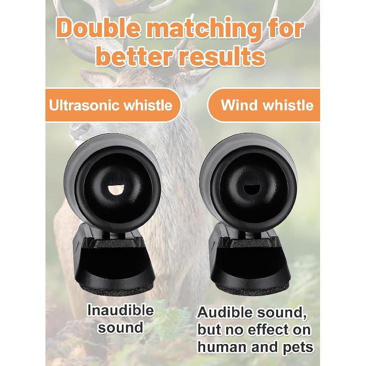 4PCS Wind & Ultrasonic Deer Safe Whistles For Vehicles - Deer Horn With Self-Adhesive Tape, Automotive Safety Kits For Car Avoid Collisions