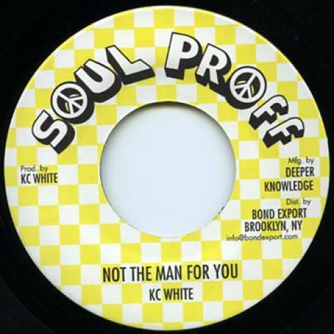 7inch Record KC WHITE Not The Man For You Dub Of Ethipi DKR178 Soul ProffDeep 1980 US Reggae Ska Dub Used