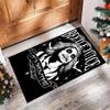 Beetlejuice Printed Crystal Velvet Area Rug, Soft Anti-Slip Water Absorbent Floor Mat for Living Room Bedroom