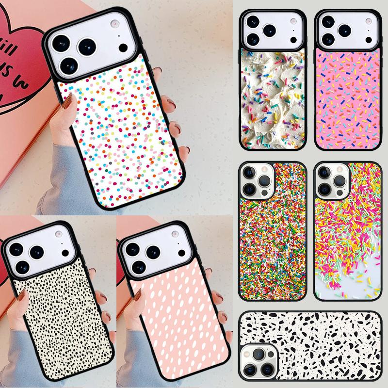 Эстетичный чехол для телефона с пятнышками и брызгами Для iPhone 17 Air 14 15 13 12 Max Чехол Для Apple 16e 11 Pro Max Plus Coque
