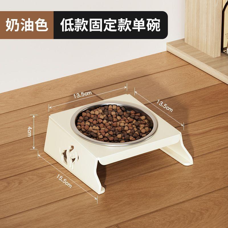 Foldable Stainless Steel Cats Feeder Anti-spill Multi-combination Pet Bowl Protect Neck Dogs Food Drinking Bowl Pets Accessories