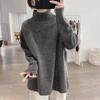 Sweater for Women Autumn Winter Thickened Warm Knitted Stretchy Long Sleeve High-neck Tops