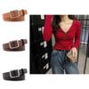 Slimming Trendy Womens Buckle Belt In Black Coffee And Camel Colors For Outfits