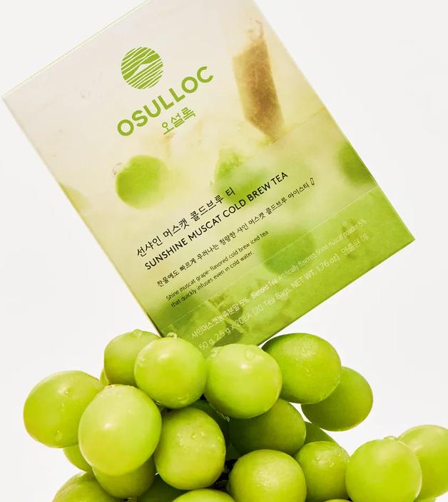 Osulloc Холодный персиковый, медово-грушевый и мускатный чай – фруктовая смесь холодного чая, 16 чайных пакетиков