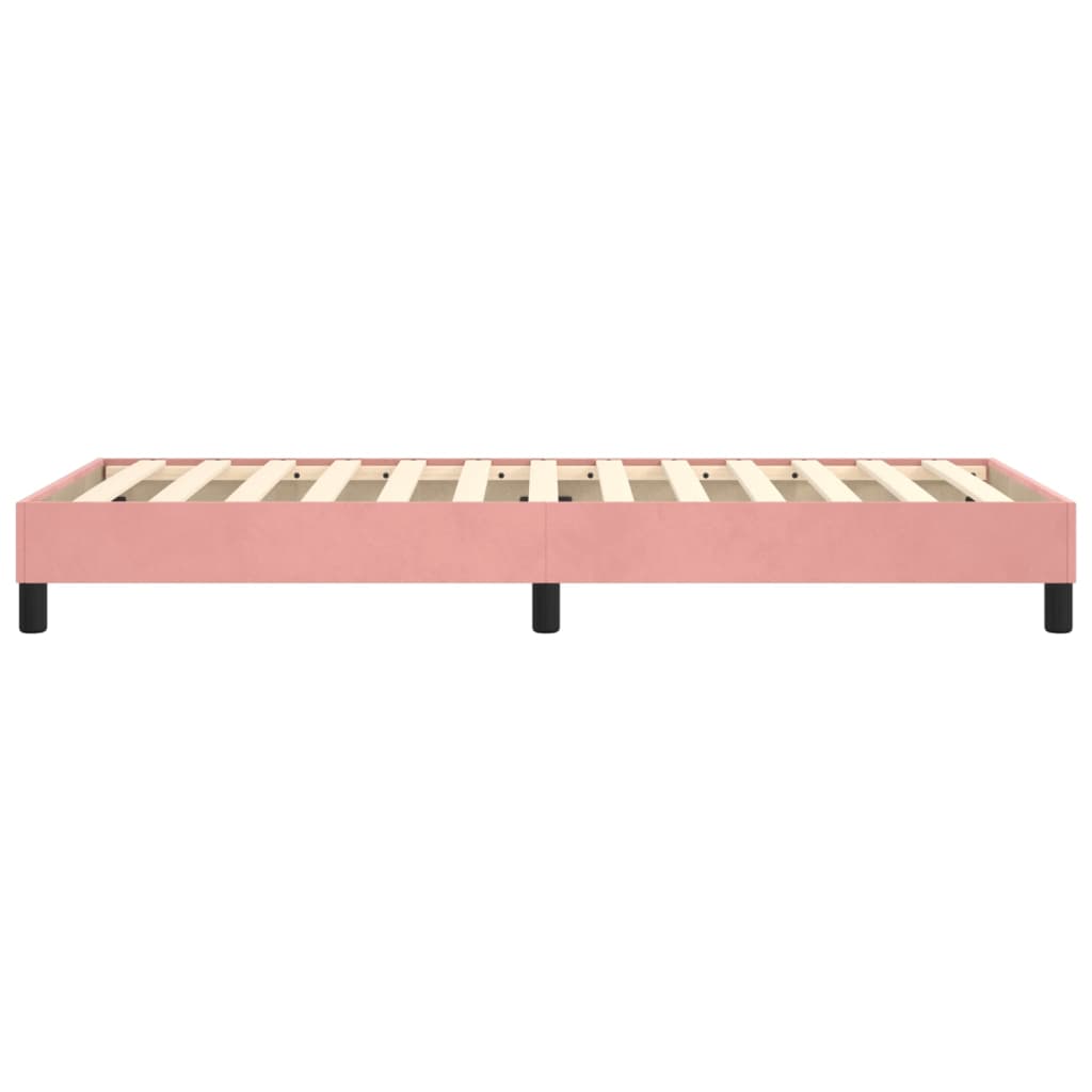 Vidaxl Каркас кровати, Розовый, 100 x 200 см, Обтянутый бархатом