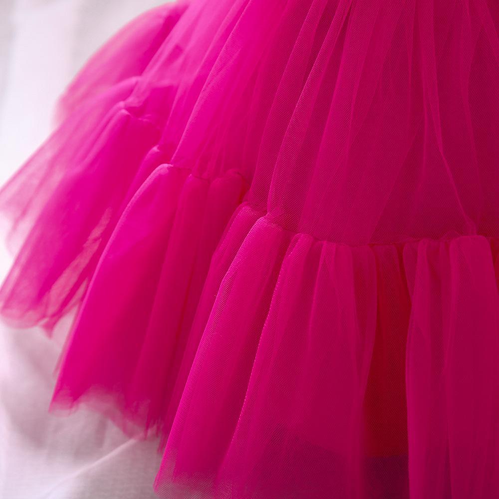 Платье принцессы Платье для маленьких девочек с бантом Платье для крещения для девочек Тюлевые платья для первого дня рождения Одежда для малышей Пышное платье невесты