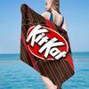 Пляжное полотенце KitKat из микрофибры, мягкое и впитывающее, быстросохнущее, идеально для летних путешествий, незаменимо для пляжа, подарки для бассейна