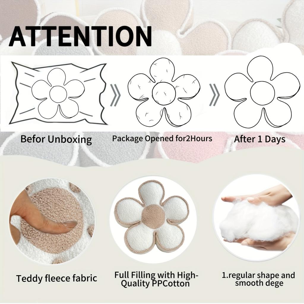 Шикарная геометрическая подушка с цветочным принтом - Мягкая, моющаяся полиэстеровая подушка для декора кровати и дивана