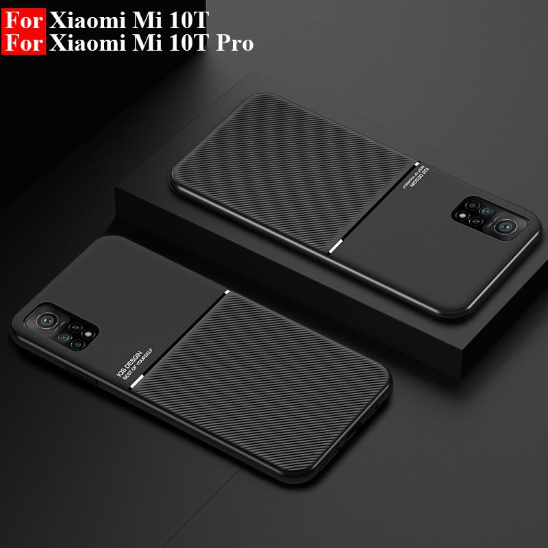 Стильный силиконовый TPU чехол для Xiaomi Mi 10T/10T Pro с магнитной защитой на 360 градусов