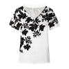 Women's Lace Short Sleeve Shirt V Neck T-Shirt Dressy Casual Tops Raglan Short Sleeve Lace Short Sleeve Panel Comfortable Cotton Top