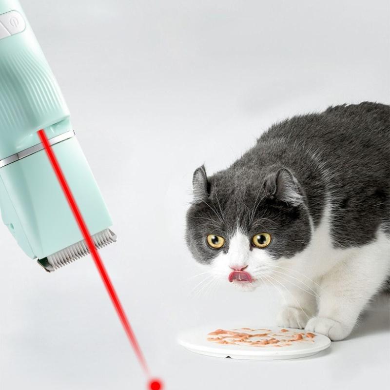 4 in 1 Pet Grooming Clippers for Cats Dogs Trims Paw Hair Detects Ringworm Urine Rechargeable