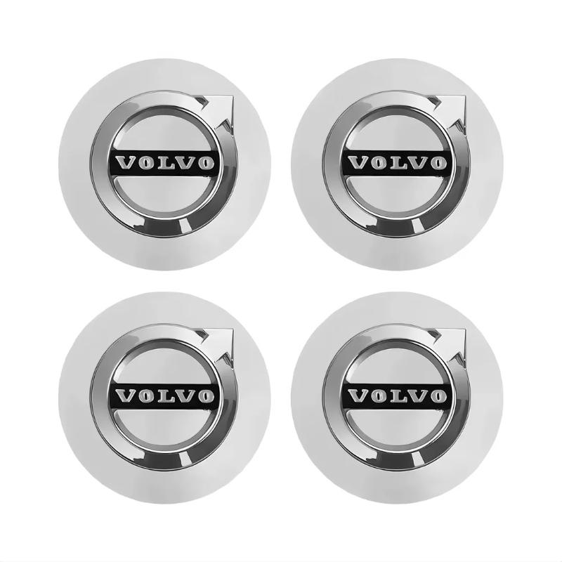 4PCS Car Hub Caps Rim Center Caps Badge Stickers Auto Accessories Suitable for Volvo S40 S60 S80l Xc60 Xc90 V40 V60 V50 V90 V70 CUG1
