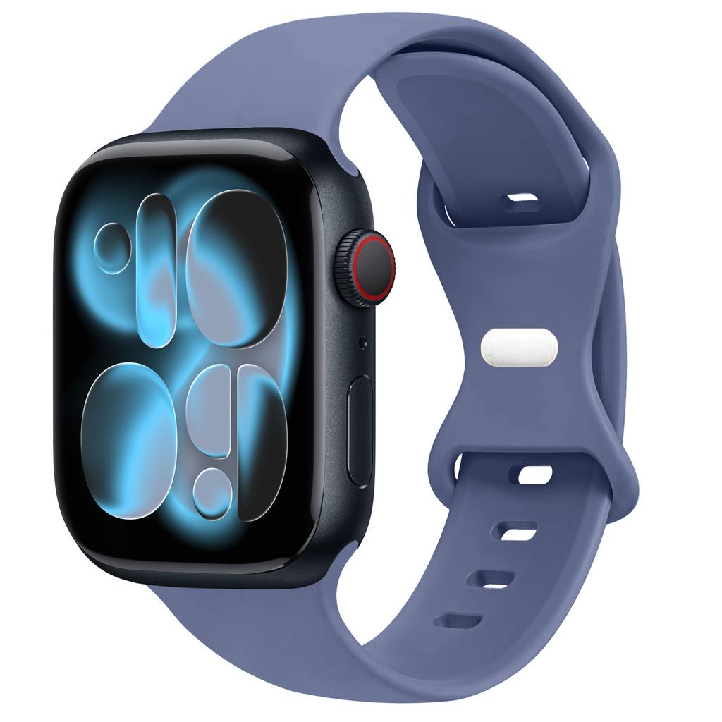 Спортивный силиконовый ремешок для Apple Watch Bands 40мм 44мм 46мм 45мм 41мм 49 42мм Correa Браслет iWatch серия 10 11 9 8 7 ultra 3 SE