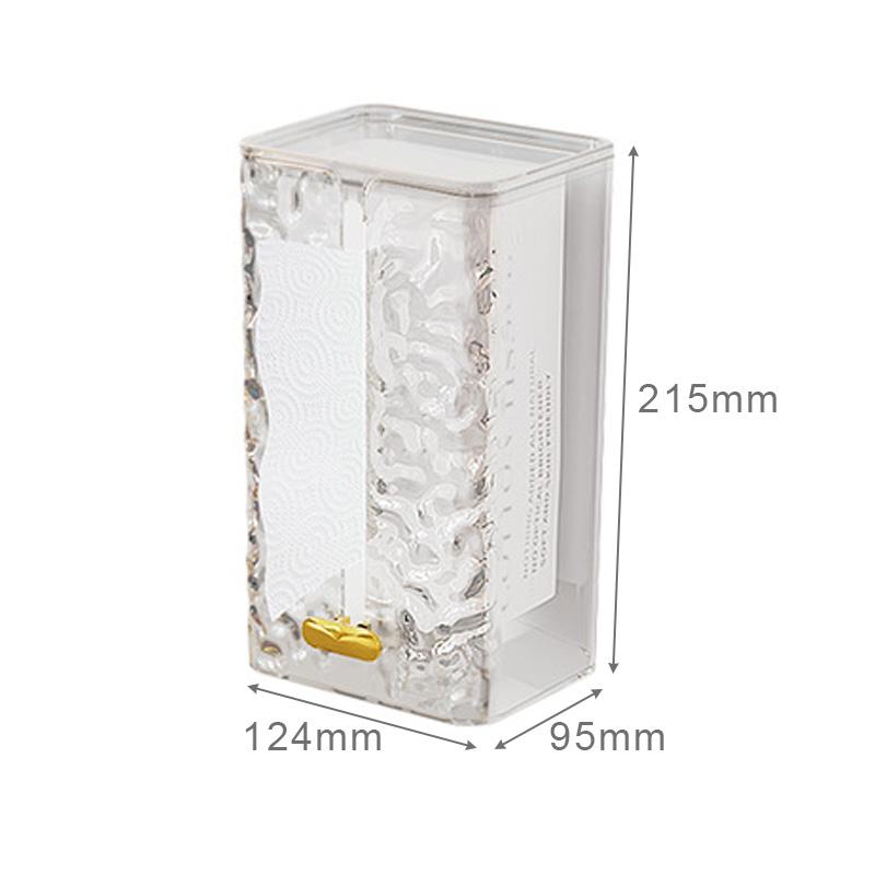 Rectangular Tissue Box Wall Mounted Tissue Storage Box for Bathroom Dust-Proof Napkin Box Toilet Paper Storage Case