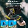 Aochuan Смартфон Smart X2 3-осевой стабилизатор подвеса для iPhone и телефонов Android, оснащенный встроенным удлинителем