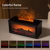 Mini Flame Fireplace Diffuser, 7 Color LED Essential Oil Aromatherapy Humidifier, Portable Air Mist Maker for Home & Office