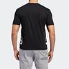 adidas Футболка с коротким рукавом и крупным логотипом, мужские топы, черные GK3325