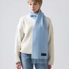 ABRAHAM MOON Merino Wool Muffler 25cm - Baby Blue
